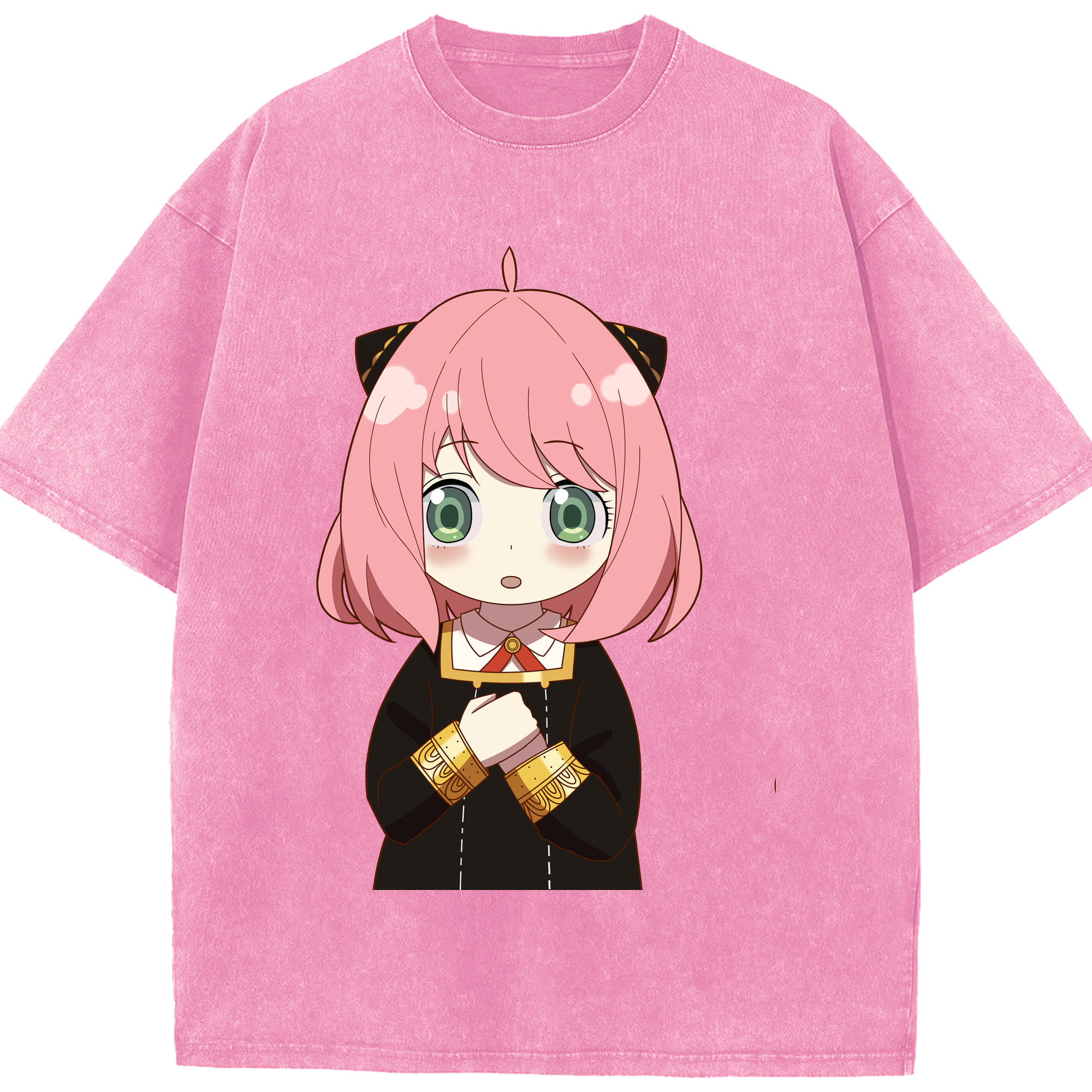 （画像用） SPY×FAMILY间谍家家酒 綿100% ヴィンテージ風 半袖Tシャツ（フロントプリント）